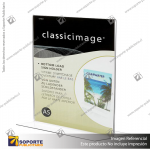 T SHAPE STAND-UP SIGN HOLDER (PORTRAIT) A5 CLEAR