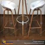 TABURETE BAR EAMES BLANCO