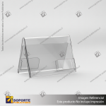 TARJETERO EN PORTA GRAFICA ACRILICO A5 (14.8*21 CMS) FORMATO A HORIZONTAL 1.5 MM