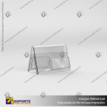 TARJETERO EN PORTA GRAFICA ACRILICO A6 (10.5*14.8 CMS) FORMATO A HORIZONTAL 1.5 MM