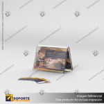 TARJETERO EN PORTA GRAFICA ACRILICO A6 (10.5*14.8 CMS) FORMATO A HORIZONTAL 1.5 MM