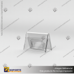 TARJETERO EN PORTA GRAFICA ACRILICO A6 (10.5*14.8 CMS) FORMATO A HORIZONTAL 1.5 MM