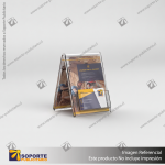TARJETERO EN PORTA GRAFICA ACRILICO A6 (10.5*14.8 CMS) FORMATO A VERTICAL 1.5 MM
