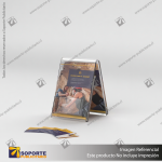 TARJETERO EN PORTA GRAFICA ACRILICO A6 (10.5*14.8 CMS) FORMATO A VERTICAL 1.5 MM