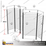 THREE PANEL RADIAL DISPLAY