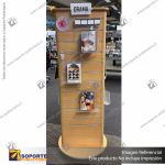 THREE-SIDED TRIANGULAR DISPLAY UNIT - PRIME WHITE LAMINATE - 1540H X 475W X 475D