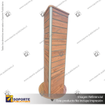 THREE-SIDED TRIANGULAR DISPLAY UNIT