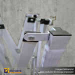 TOLDO FIERRO CUADRADO BLANCO 2X2