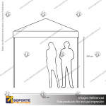 TOLDO PLEGABLE TIPO ARANA 2X2 METROS COLOR ROJO 