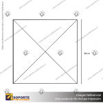 TOLDO PLEGABLE TIPO ARANA 3X3 METROS COLOR BLANCO 