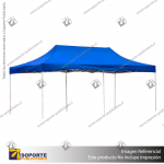 TOLDO PLEGABLE TIPO ARANA 3X6 METROS COLOR AZUL 