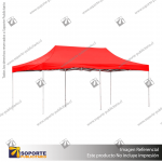 TOLDO PLEGABLE TIPO ARANA 3X6 METROS COLOR ROJO 