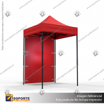 TOLDO PUBLICITARIO 1.5*1.5 MTS COLOR ROJO