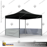 TOLDO PUBLICITARIO 3*3 MTS COLOR NEGRO