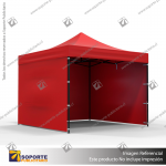 TOLDO PUBLICITARIO 3*3 MTS COLOR ROJO