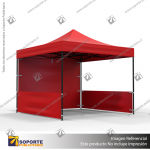 TOLDO PUBLICITARIO 3*3 MTS COLOR ROJO