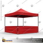 TOLDO PUBLICITARIO 3*3 MTS COLOR ROJO