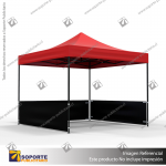 TOLDO PUBLICITARIO 3*3 MTS COLOR ROJO