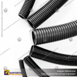 TUBO CORRUGADO NEGRO 16MM ROLLO 25 MTS