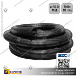 TUBO CORRUGADO NEGRO 80MM 10 MTS