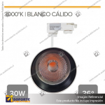 VERSALLES - FOCO LED TRACK LIGHT TRIFASICO COB 30W 3000K BLANCO 36