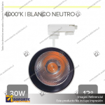 VERSALLES - FOCO LED TRACK LIGHT TRIFASICO COB 30W 4000K BLANCO 12