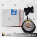 VERSALLES - FOCO LED TRACK LIGHT TRIFASICO COB 30W 4000K NEGRO 24