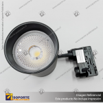 VERSALLES - FOCO LED TRACK LIGHT TRIFASICO COB 30W 4000K NEGRO 36