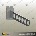 WATERFALL DISPLAY BRACKET: 6 HOLES