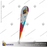 MASTIL CURVO VELA PRO 420*90 CMS (440 CMS) PARA BANDERA PUBLICITARIA (C40)
