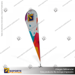 MASTIL CURVO VELA PRO 420*90 CMS (440 CMS) PARA BANDERA PUBLICITARIA (C40)