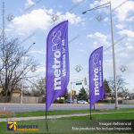 MASTIL CURVO VELA PRO 320*80 CMS (340 CMS) PARA BANDERA PUBLICITARIA (C30)