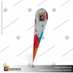 MASTIL CURVO VELA PRO 420*90 CMS (440 CMS) PARA BANDERA PUBLICITARIA (C40)