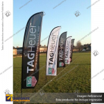 MASTIL CURVO VELA PRO 320*80 CMS (340 CMS) PARA BANDERA PUBLICITARIA (C30)