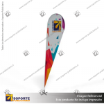 MASTIL CURVO VELA PRO 420*90 CMS (440 CMS) PARA BANDERA PUBLICITARIA (C40)