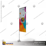 MASTIL RECTO ALUMINIO 320*80 CMS PARA BANDERA PUBLICITARIA (C10)