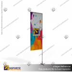 MASTIL RECTO ALUMINIO 320*80 CMS PARA BANDERA PUBLICITARIA (C10)