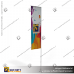 MASTIL RECTO ALUMINIO 420*90 CMS PARA BANDERA PUBLICITARIA