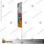 MASTIL RECTO ALUMINIO 420*90 CMS PARA BANDERA PUBLICITARIA