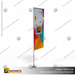 MASTIL RECTO ALUMINIO 320*80 CMS PARA BANDERA PUBLICITARIA