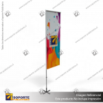 MASTIL RECTO ALUMINIO 320*80 CMS PARA BANDERA PUBLICITARIA (C10)