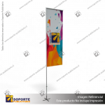 MASTIL RECTO ALUMINIO 420*90 CMS PARA BANDERA PUBLICITARIA