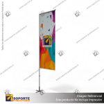 MASTIL RECTO ALUMINIO 320*80 CMS PARA BANDERA PUBLICITARIA (C10)