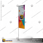 MASTIL RECTO ALUMINIO 420*90 CMS PARA BANDERA PUBLICITARIA