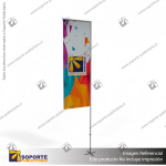 MASTIL RECTO ALUMINIO 420*90 CMS PARA BANDERA PUBLICITARIA