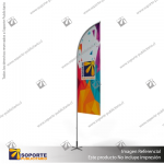 MASTIL CURVO ALUMINIO 320*80 CMS PARA BANDERA PUBLICITARIA