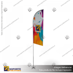 MASTIL CURVO ALUMINIO 420*90 CMS PARA BANDERA PUBLICITARIA