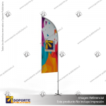 MASTIL CURVO ALUMINIO 320*80 CMS PARA BANDERA PUBLICITARIA