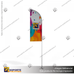 MASTIL CURVO ALUMINIO 420*90 CMS PARA BANDERA PUBLICITARIA