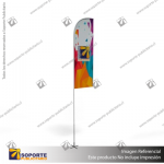MASTIL CURVO VELA ALUMINIO 520*100 CMS PARA BANDERA PUBLICITARIA